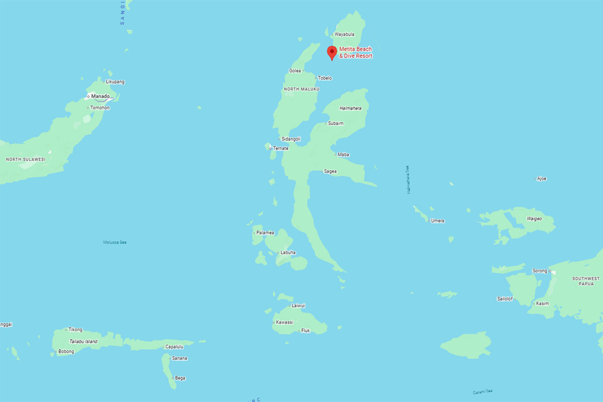 Metita Beach and Dive Resort in Morotai Island, North Halmahera, Indonesia